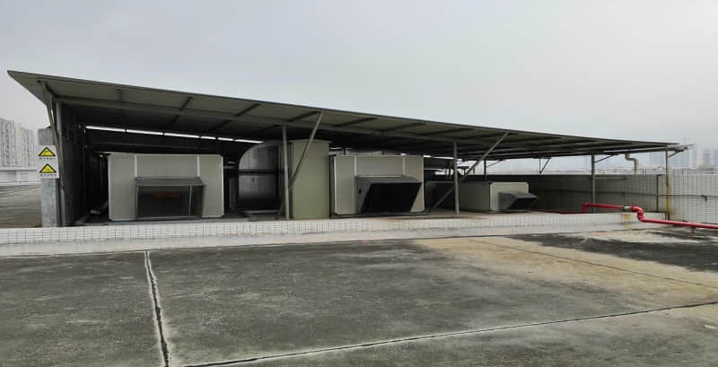 廣東風華高科樓頂風機降噪工程